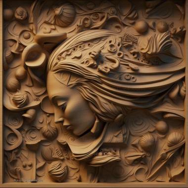 Patterns and decorations stl Pleuropasta 4 3d model
